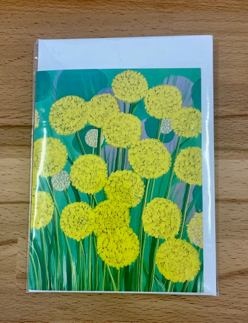 Billy Buttons Note Card