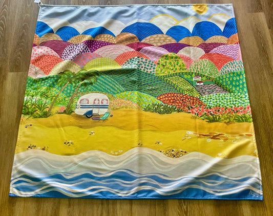 From the Mountains to the Ocean Beach Blanket Towel.