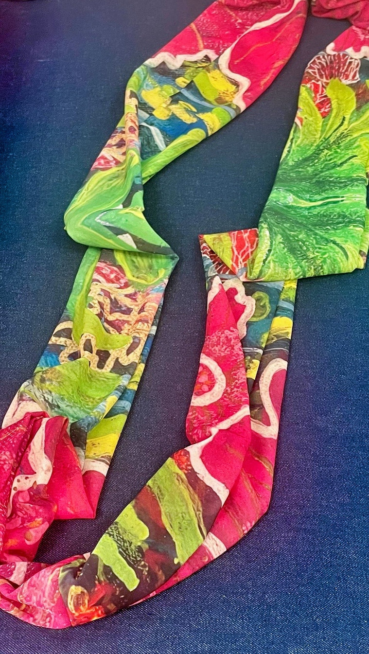 "Octopuses Garden" Infinity Art Scarf
