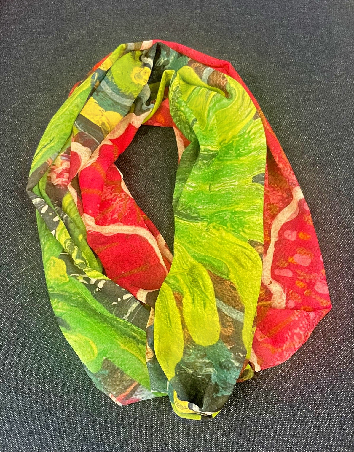 "Octopuses Garden" Infinity Art Scarf