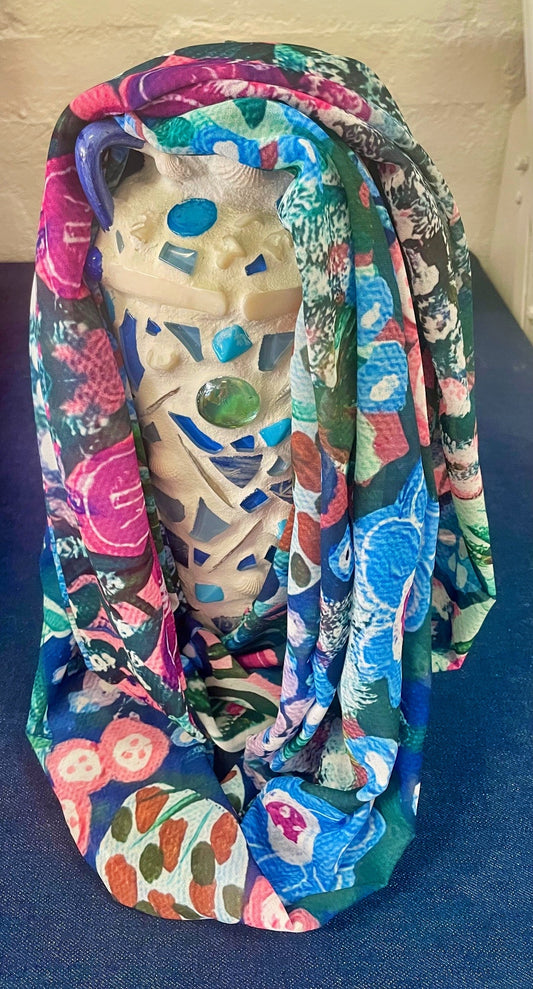 "Meet me in the Garden" Infinity Art Scarf.