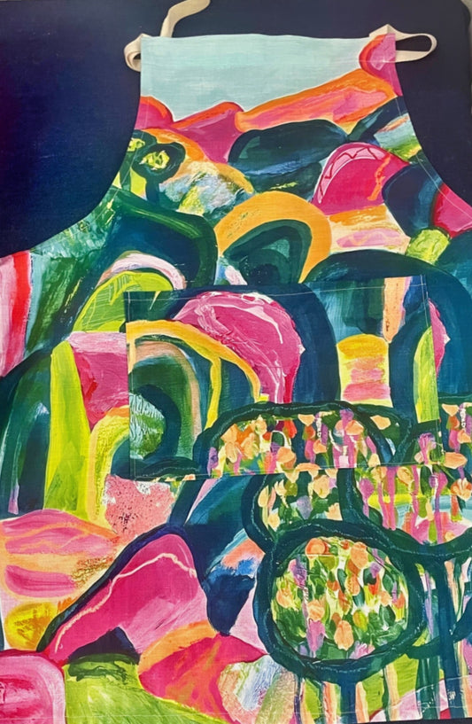 "Mountain Exploration" Art Apron.