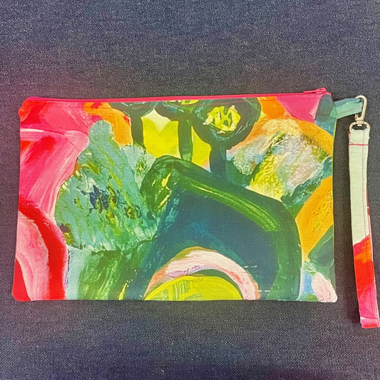 Medium Zippered Clutch Purse.