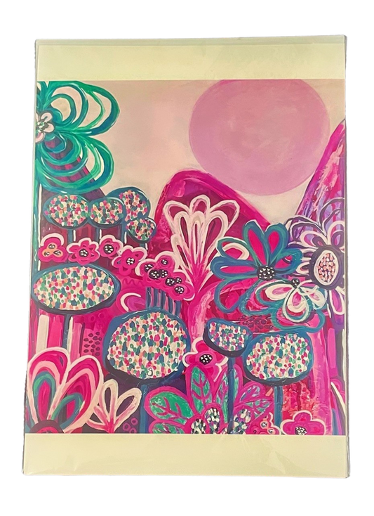 "Strawberry Moon Rising" Art Print.