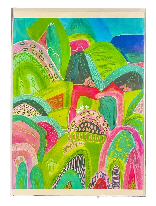 "Spring Peaks" Art Print.
