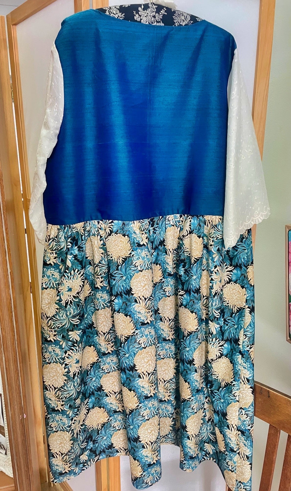 Patchwork Smock Dress Sz 16