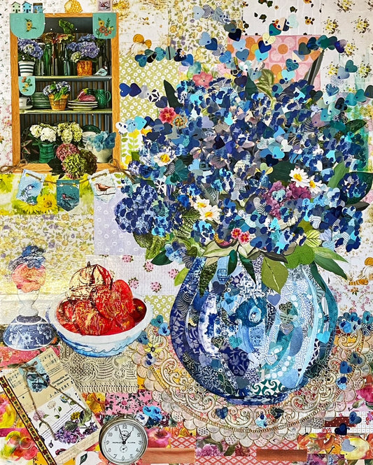 Mixed Media Collage Still Life