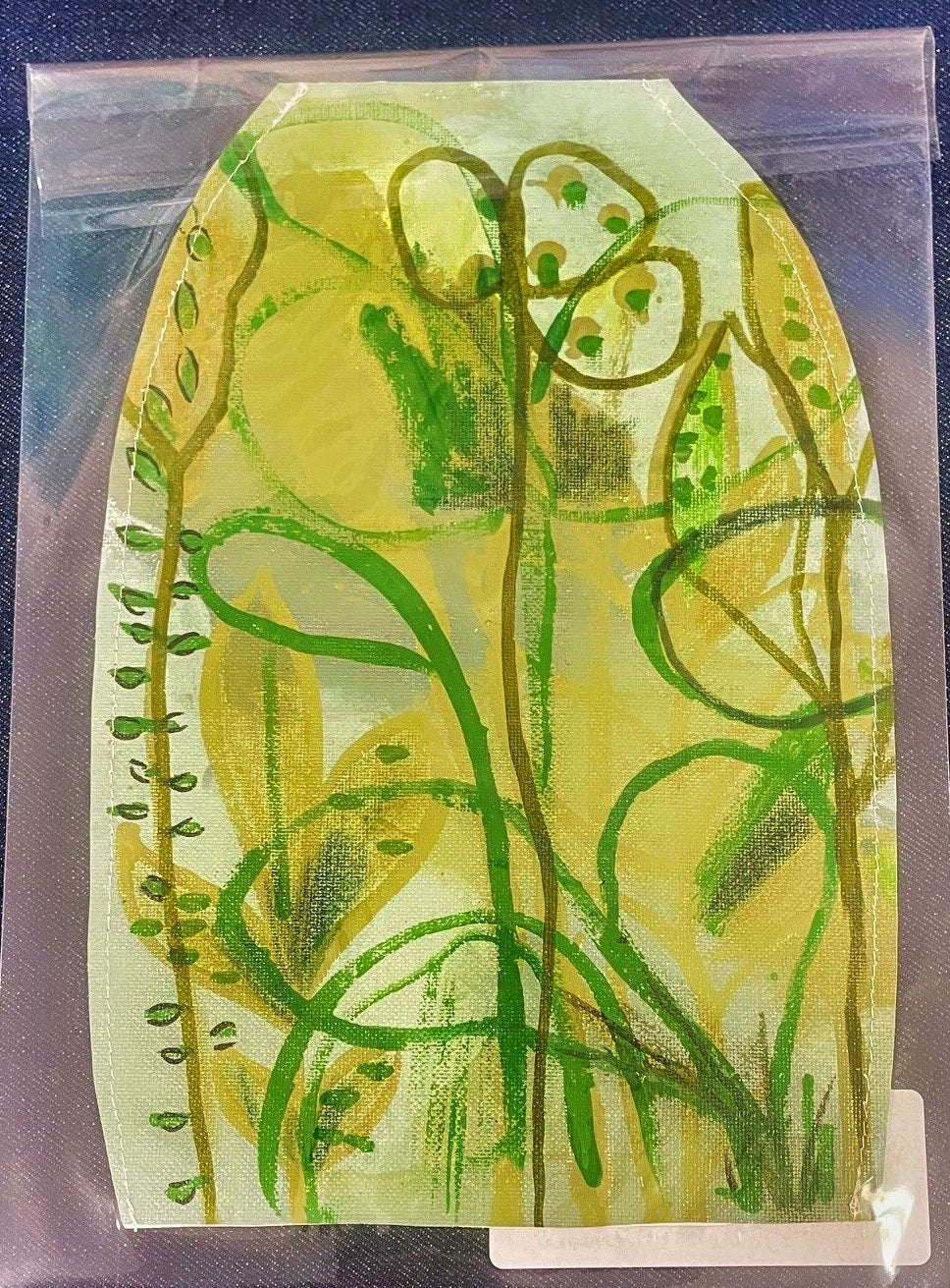 "Winter Garden" Canvas Art Flower Jar Cover.