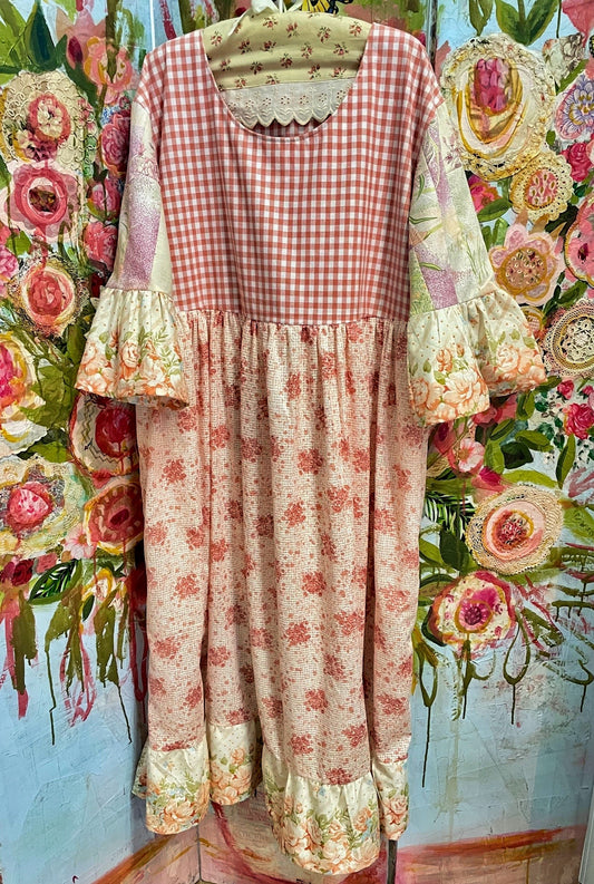 Patchwork Maxi Dress Sz 14